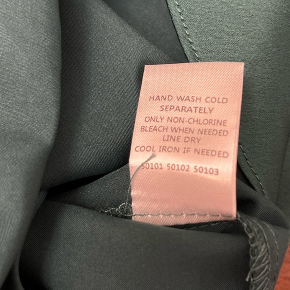 Sugarlips Chateau One Shoulder Ruched Belen Midi Dress Small Green Satin Chic - Picture 12 of 14